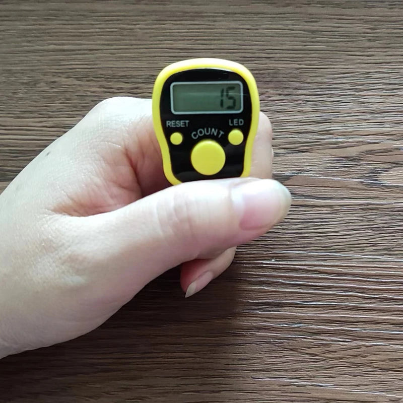 Digital Tally Finger Counter with Led, Colorful Tasbeeh Tasbih 5-Digits Counter Clickers with Led Light, Carry Ring,