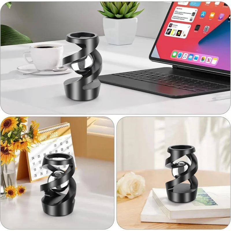 Magnetic Levitation Anti-Gravity Spinning Gyroscope Metal Desk Fidget Toy for Stress Relief Anxiety Hypnotic Floating Ornament