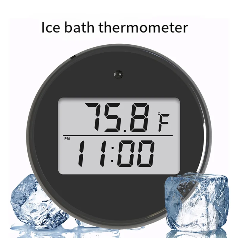 Highly Recommended Ice Bath Thermometer With Timer, Cold Water Immersion Thermometer Floating 2-In-1 Multi-Function Ice Bath The