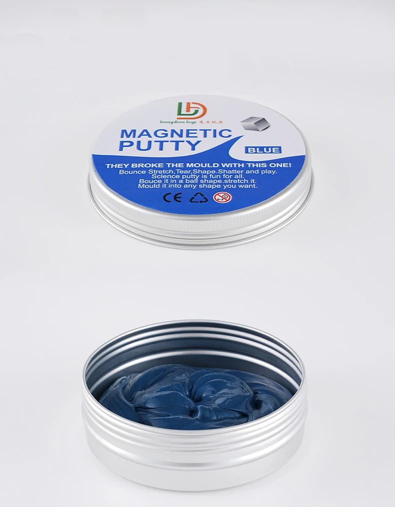 Highlight Toys Magnetic Slime Putty, Soft Magic Slime Hand Therapy Putty Fidget Game Stress Relief Thinking Educational Toy