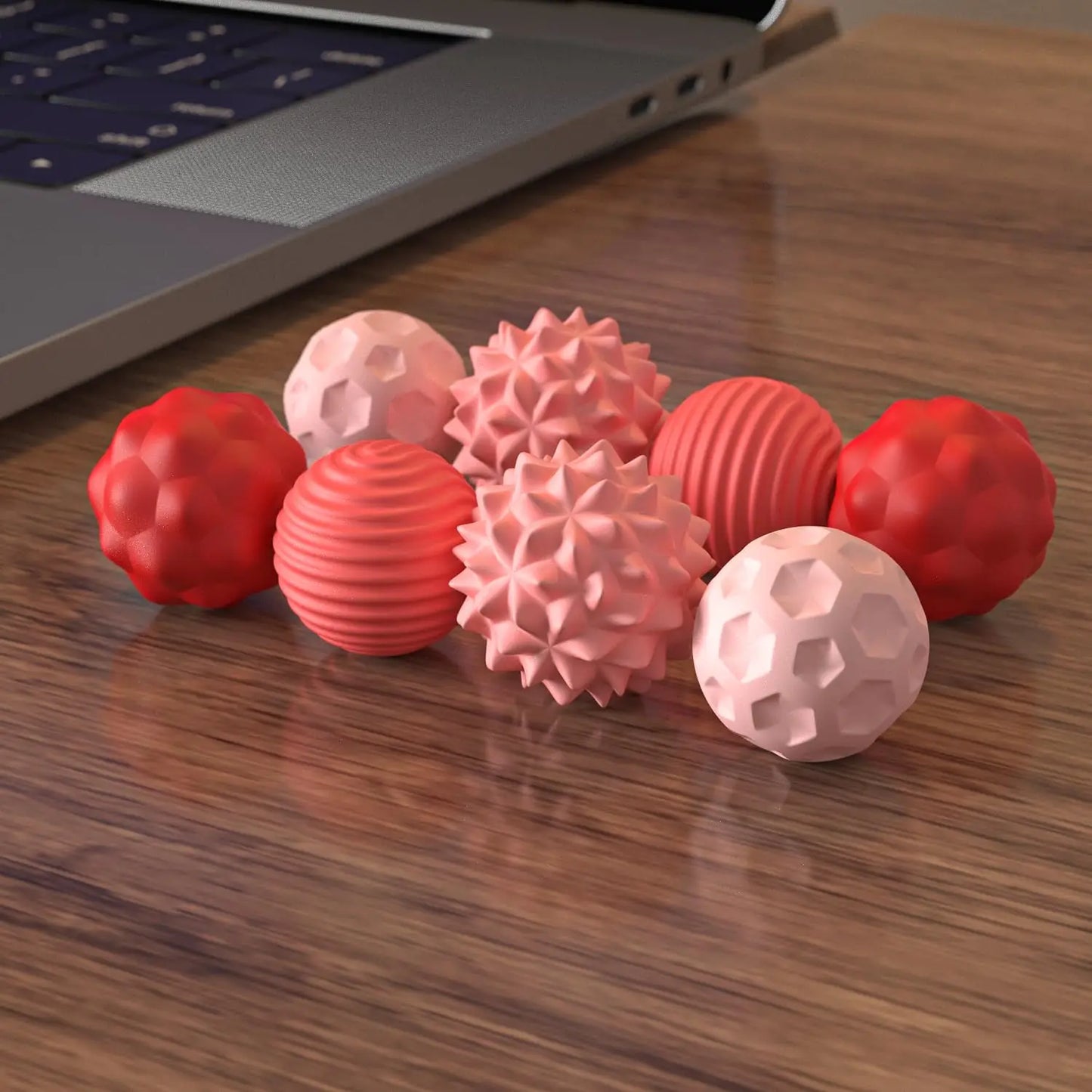 8 PCS Magnetic Sensory Fidget Ball Toy, Attracting Stress Ball with Silicone Shell for Adults and Teens