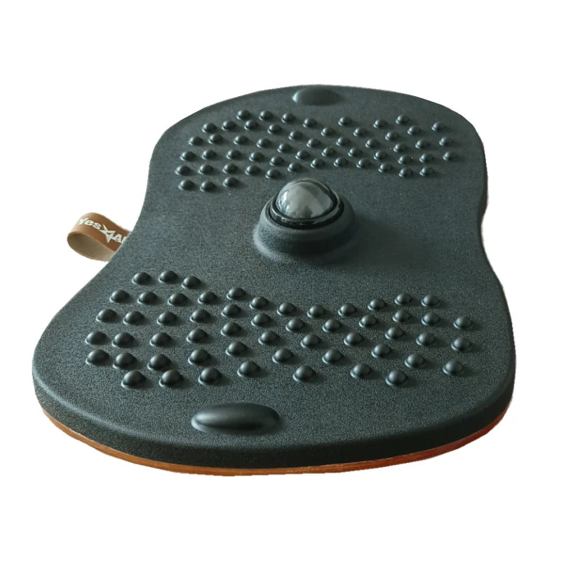 1 Anti Fatigue Wooden Balance Wobble Board Mat Balance Board Stability Rocker With Ergonomic Design Twist Board