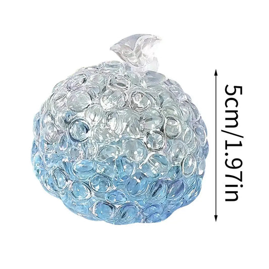 Crystal Gemstone Stress Ball Vacuum Stressball Handmade Lightweight Fidget Silicone Sensory Toy Anxiety Relaxation Squeeze Gift