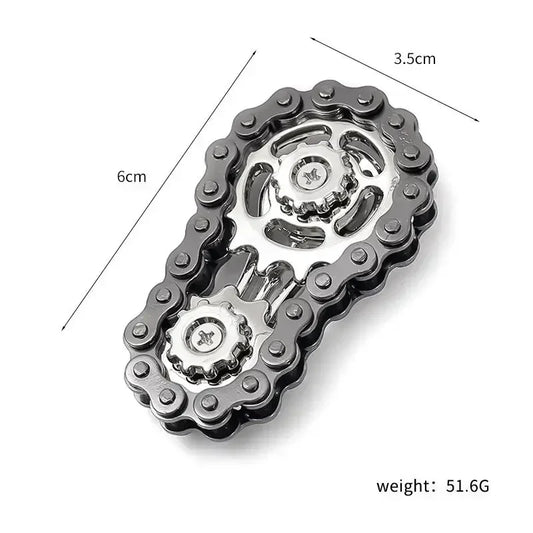 Metal Hand Spinner Chain Gear Toys Metal Fidget Spinner Adult Edc Fidget Focus Adhd Tool Office Stress Relief Toys