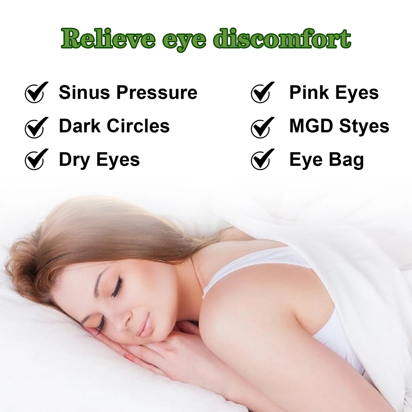 Eelhoe Herbal Steam Eye Mask Relieve Fatigue Soothe Eye Discomfort Fade Dark Circles Nourish Moisturizing Hot Compress Eye Mask