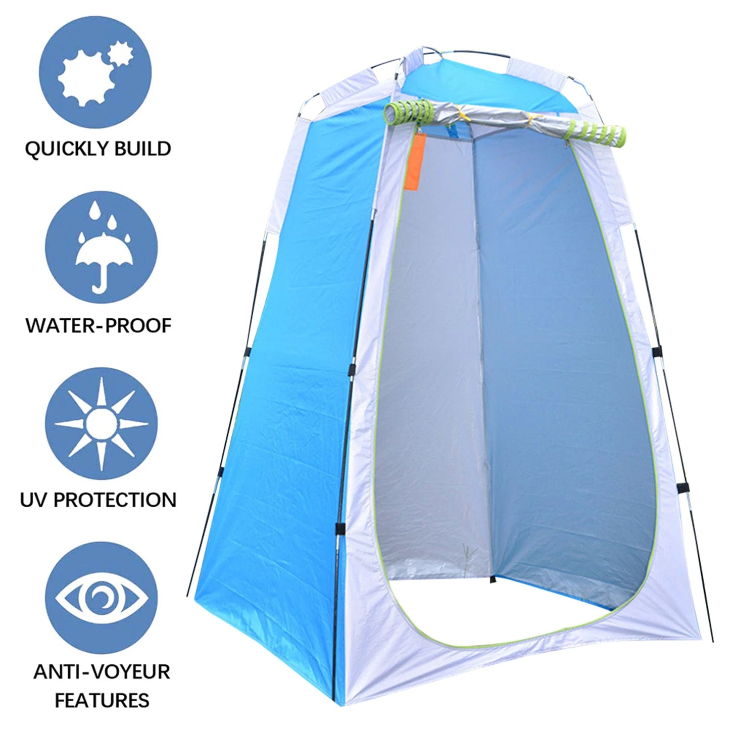Portable Privacy Shower Toilet Tent Camping Automatic Pop Up Tent UV Function For Outdoor Camping Hiking Dressing Photography
