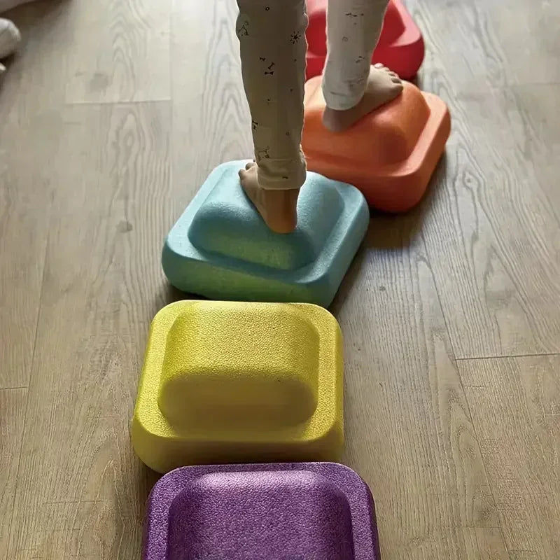 New Rainbow River Crossing Stone Sensory Integration Training Equipment Children's Balance Toys Kindergarten Teaching Aids Gifts