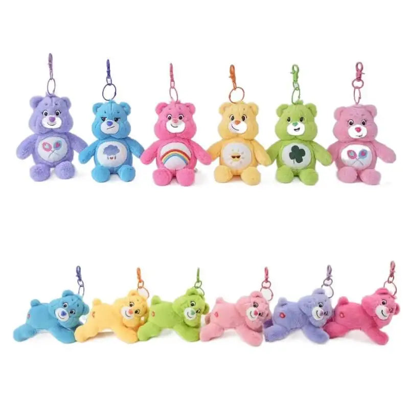 Genuine Care Bears Scented Plush Keychain Stuffed Toys CareBears Bag Keyring Backpack Dolls Children's Birthday Christmas Gifts