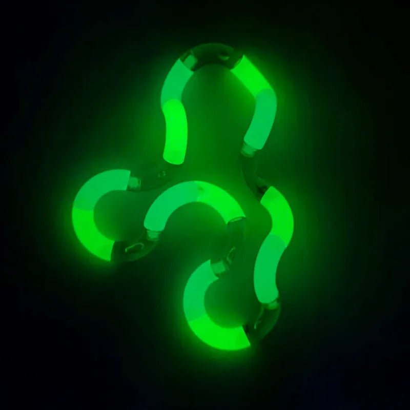 Deformable Rope Fidget Toy Deformation Rope Knot Pressure Stress Relief Toys Rrainbow Color Anti Stress Deformable Rope