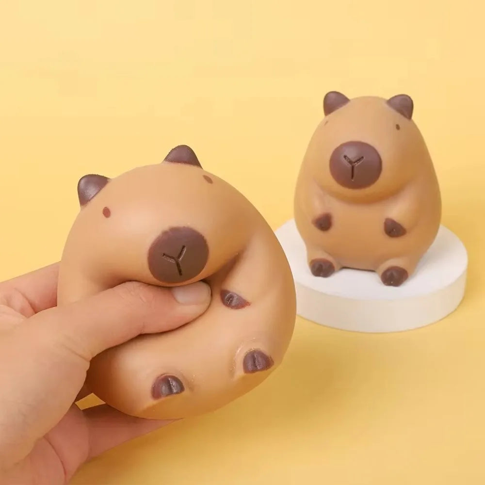 Cartoon Capybara Squeeze Toys Creative Pinch Stress Relief Decompression Toys Slow Rebund Fingertip Fidget Sensory Toy