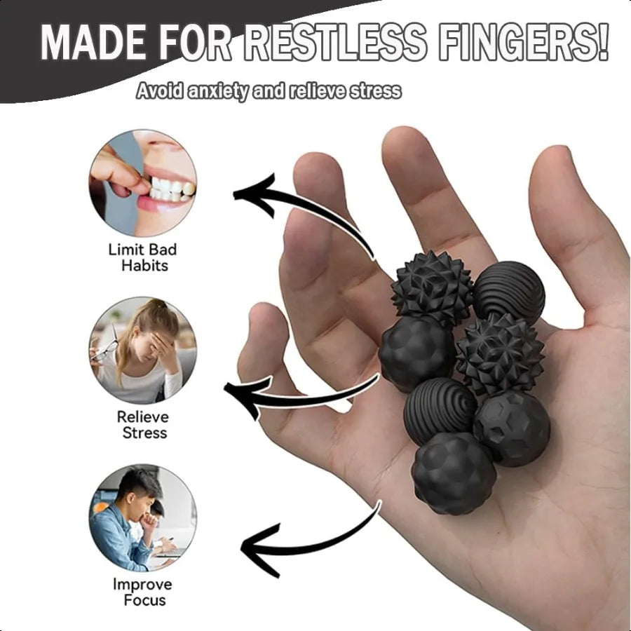 Magnetic Fidget Balls Toys Silicone Sensory Str Relief Toy for Adults Teens with Autism Anxiety ADHD Fidget Magnets Magnetic To