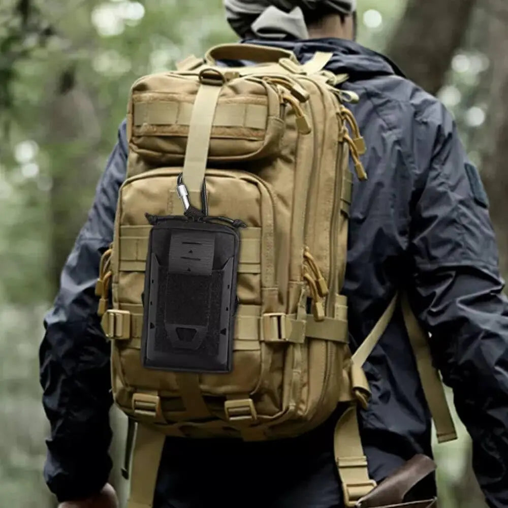 Multipurpose Tactical Molle Mobile Phone Belt Pouch EDC Gadget Slim Utility Waist Bag with Cellphone Holster