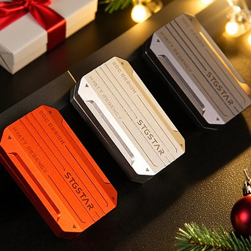 EDC Fidget Keychain Adults Kids Rotating Push Pop Sensory Toys Office Desk Classroom Stress Relief Focus Tool Cool Gadget gift