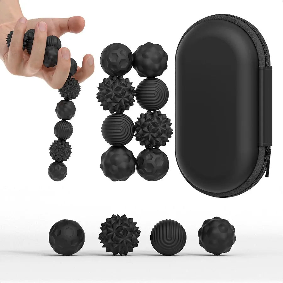 Magnetic Fidget Balls Toys Silicone Sensory Str Relief Toy for Adults Teens with Autism Anxiety ADHD Fidget Magnets Magnetic To