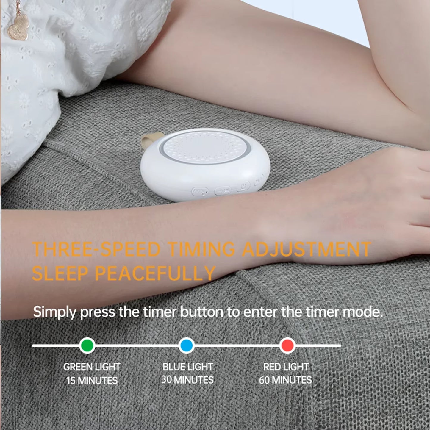 Baby White Noise Machine Rechargeable Timed Shutdown Sleep Machine Baby Sleep Sound Player Night Light Timer Noise Player