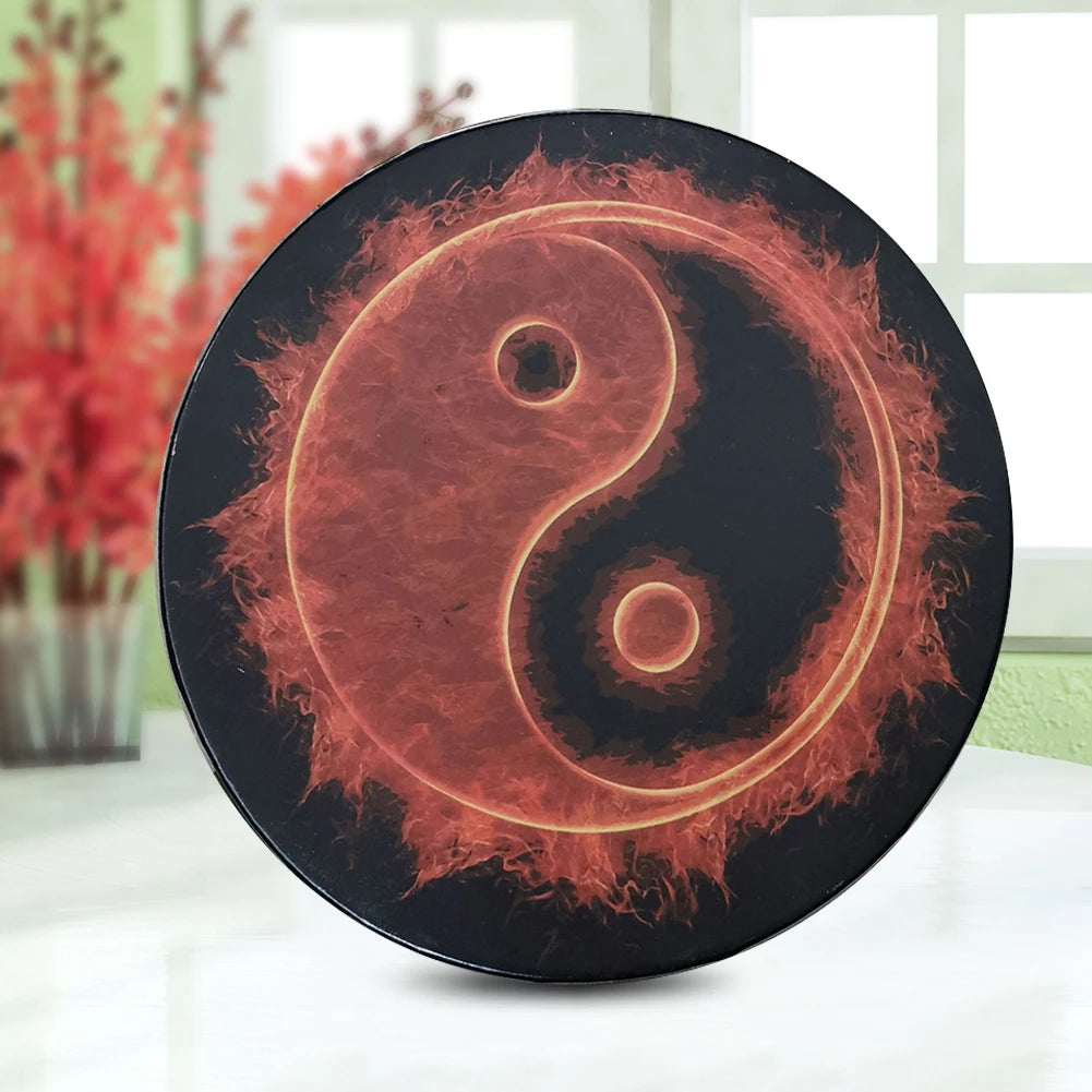 Alchemical Moon Drum Handmade Crafts Fashion Shaman Drum Tree of Life Sound Healing Tool for Spiritual Music Meditation