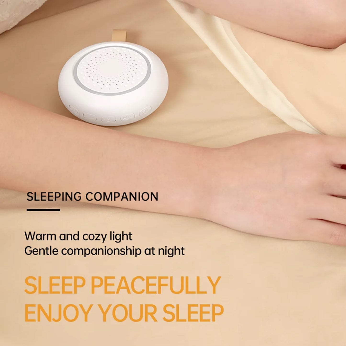 Baby White Noise Machine Rechargeable Timed Shutdown Sleep Machine Baby Sleep Sound Player Night Light Timer Noise Player