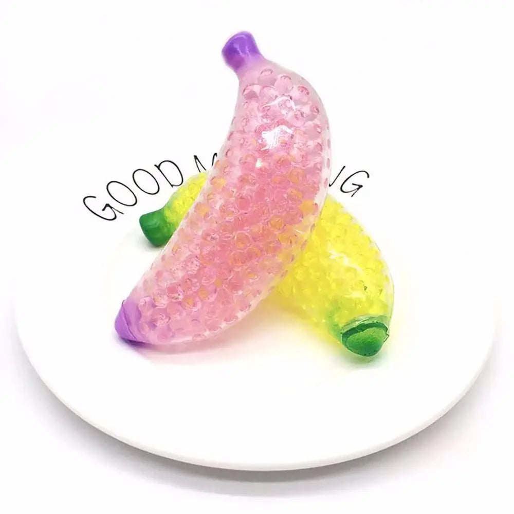 Funny Kids Fidget Toys Anxiety Toy Squeeze Toys Scented Bead Stress Reliever Simulation Fruit Banana Mini Ball Toy Sensory Toy