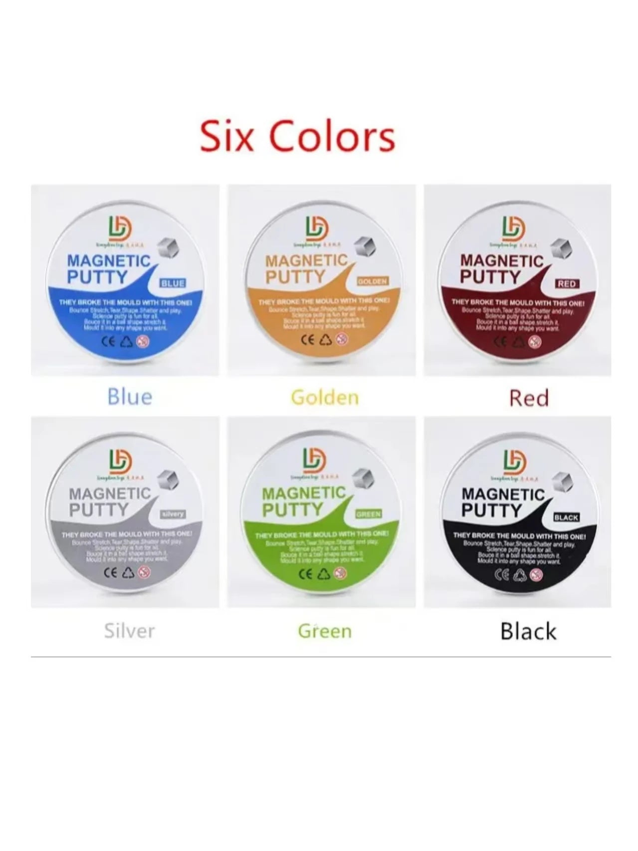 Highlight Toys Magnetic Slime Putty, Soft Magic Slime Hand Therapy Putty Fidget Game Stress Relief Thinking Educational Toy