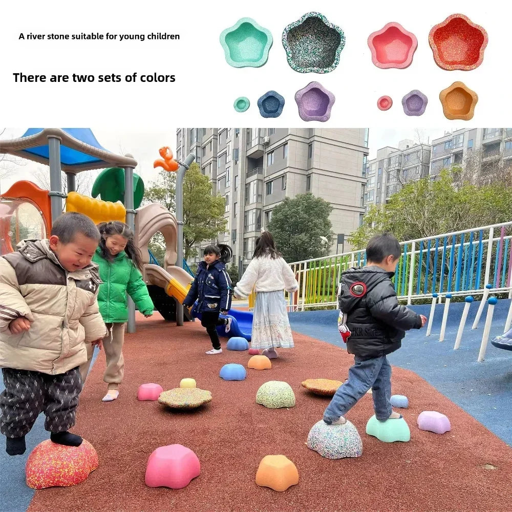 Children's Step Stone Balance Game Sensory Integration Balance Stone Stacking Game Autism Sensory Equipment Parish Activity Toys