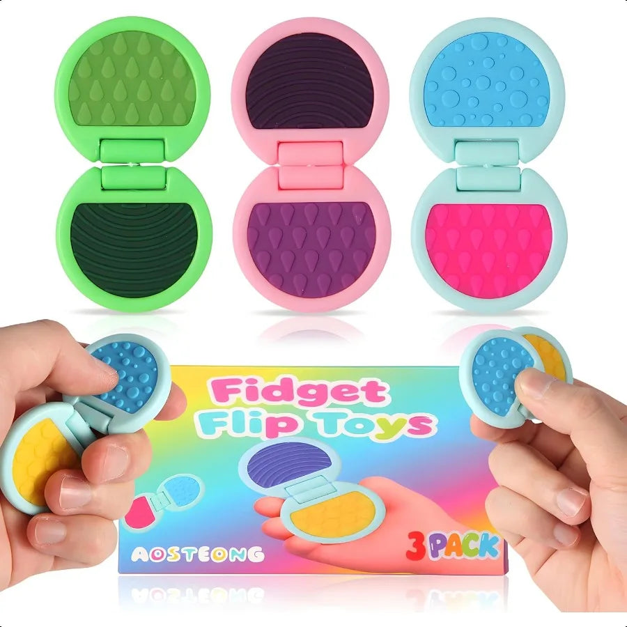 Fidget Toys Adults Sensory Toys for with Autism Anxiety Relief Items for ADHD Str Relief Fun Fidgets for Teens Textured and Fli