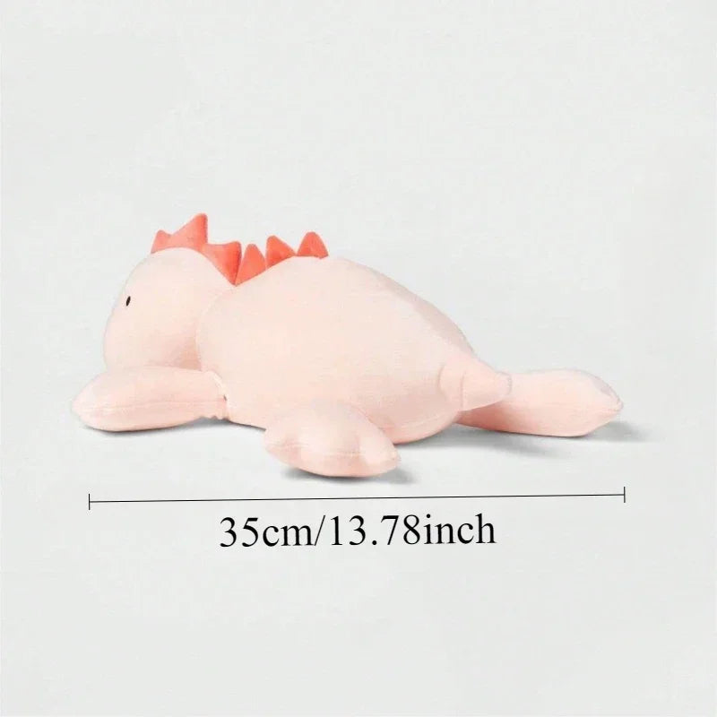 Stuffed Animal Toys Soft Weighted Dino Plush Toy Cute Green Pink Dinosaur Pillow for Sleeping Comfort Girls Boys Birthday Gift