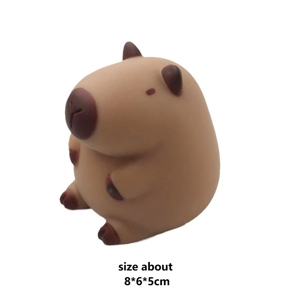 Cartoon Capybara Squeeze Toys Creative Pinch Stress Relief Decompression Toys Slow Rebund Fingertip Fidget Sensory Toy