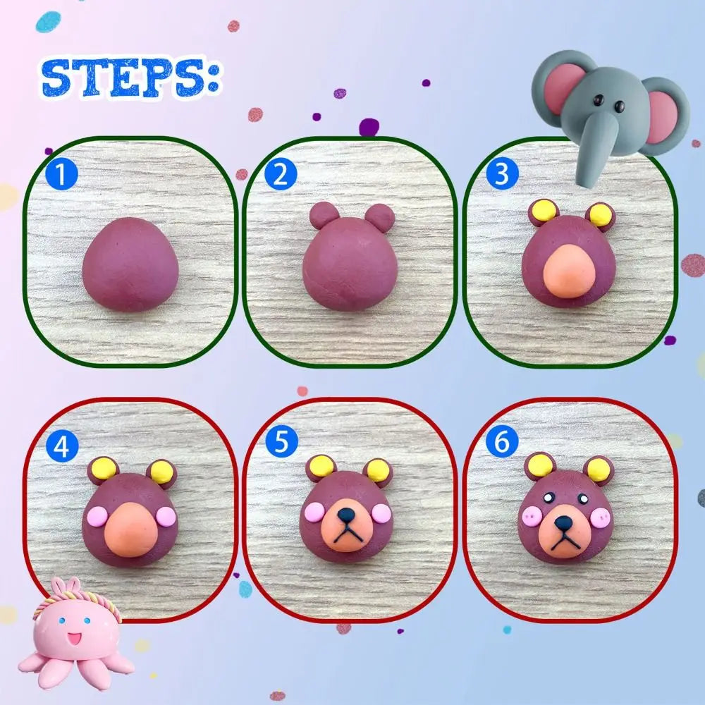 New 24/32 Colors High Quality Polymer Clay Blocks DIY with Tools Oven Bake Clay Colorful Lightweight Molding Plasticine Gift