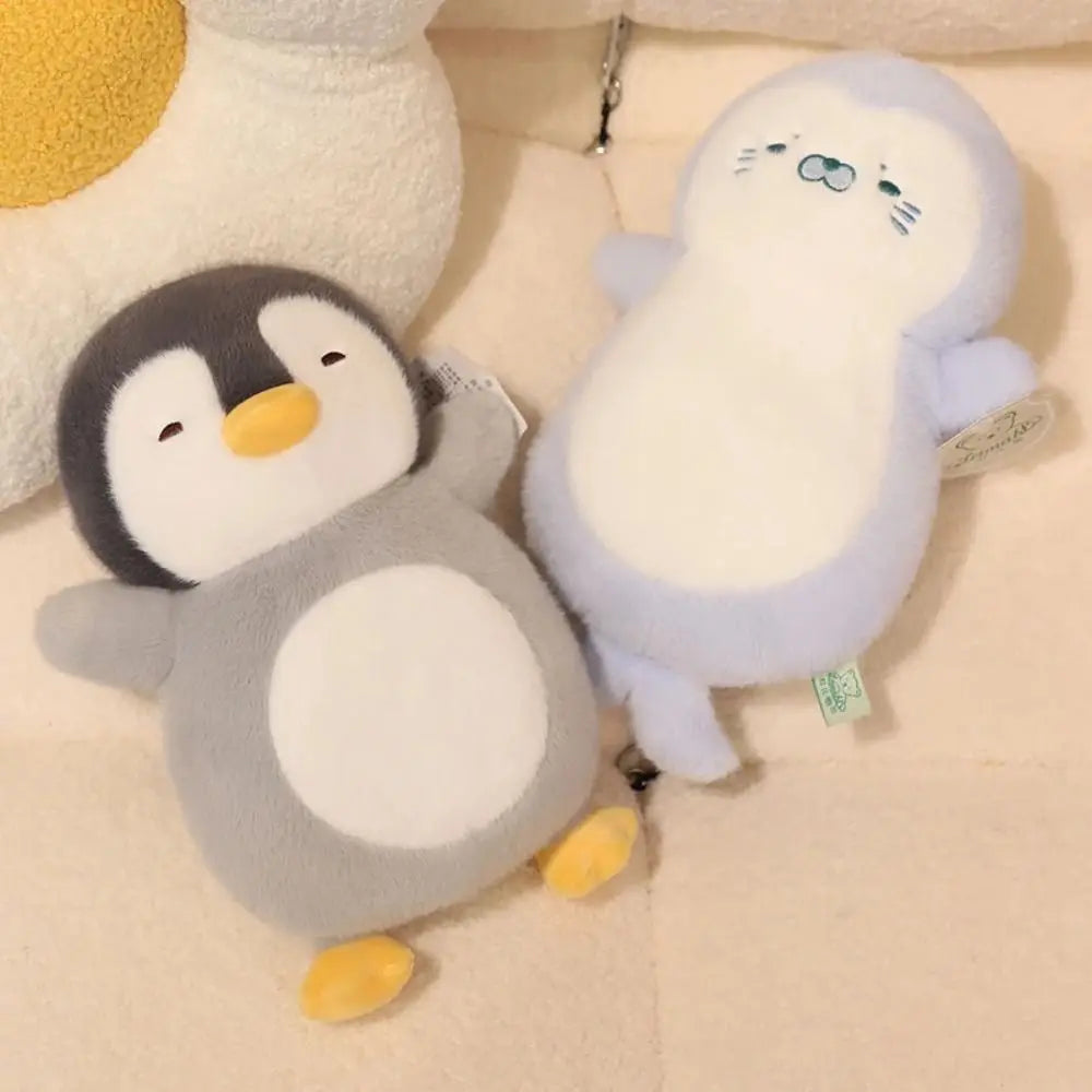 Simulation Penguin Breathing Toy Music Lights Stuffed Animal Breath Penguin Plush Toys 30cm Funny Penguin Soothes Plush Toy