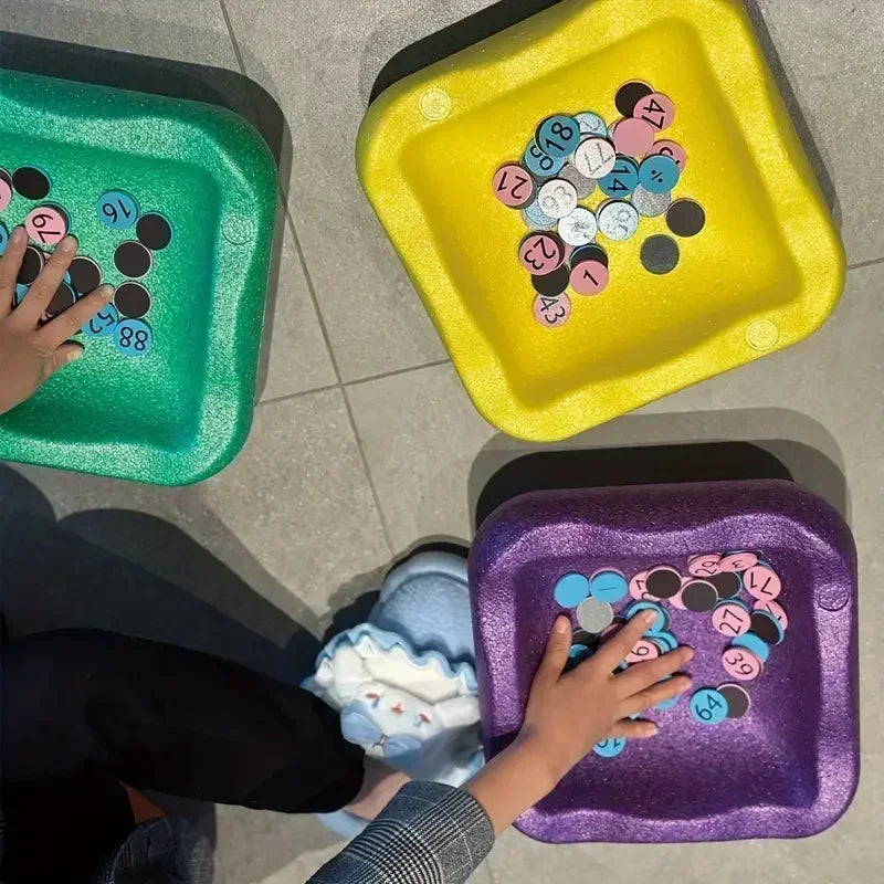 New Rainbow River Crossing Stone Sensory Integration Training Equipment Children's Balance Toys Kindergarten Teaching Aids Gifts