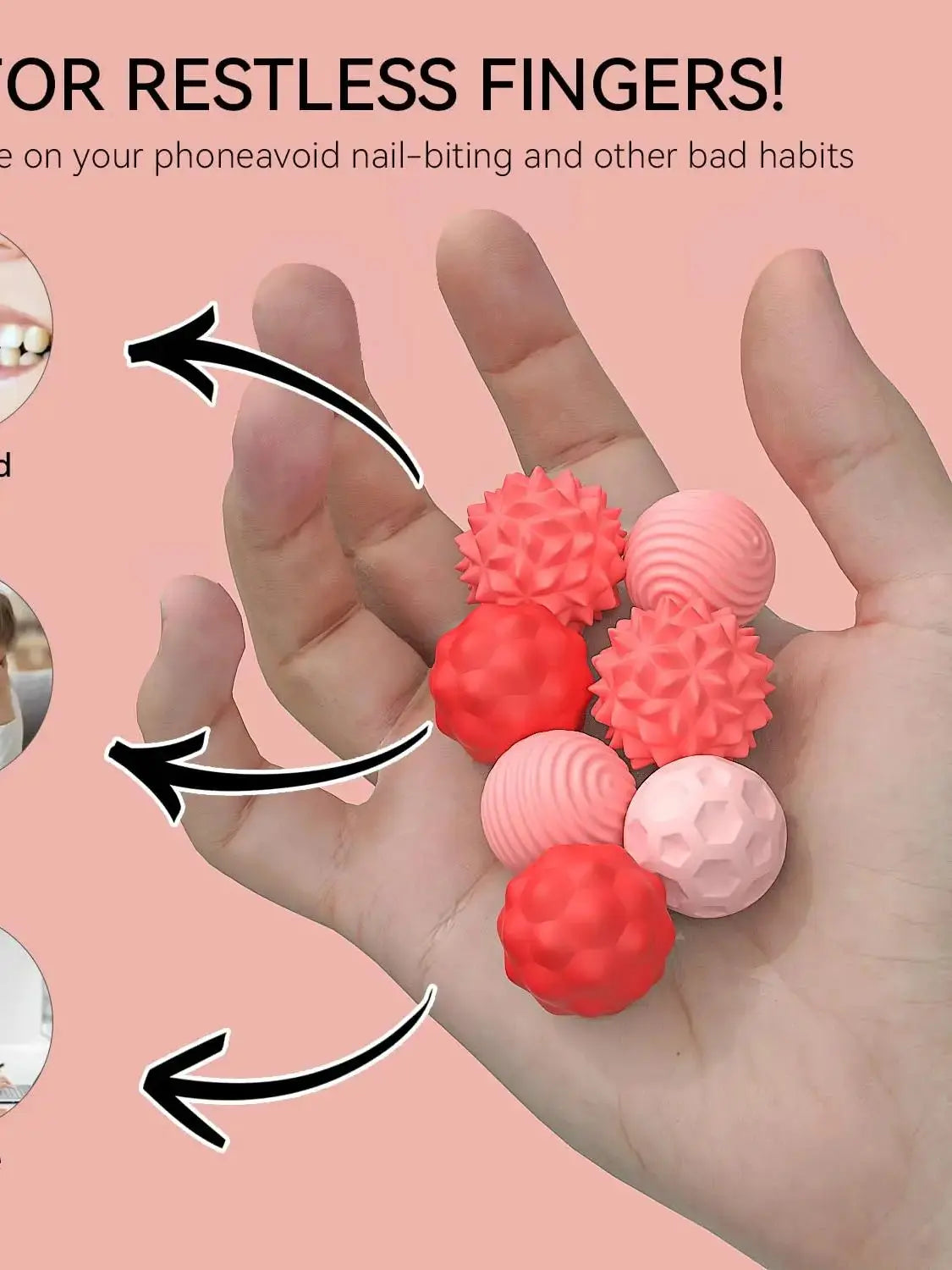 8 PCS Magnetic Sensory Fidget Ball Toy, Attracting Stress Ball with Silicone Shell for Adults and Teens