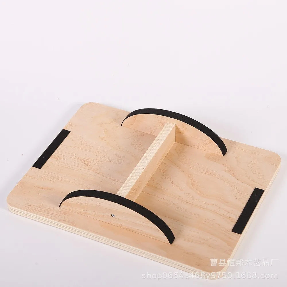 Manufacturers Supply Wooden square Balance Board Yoga Fitness Pedal Training Equipment Wooden Toys Twist Board