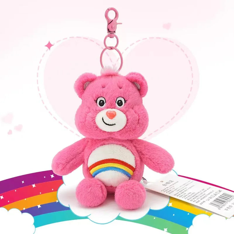 Genuine Care Bears Scented Plush Keychain Stuffed Toys CareBears Bag Keyring Backpack Dolls Children's Birthday Christmas Gifts