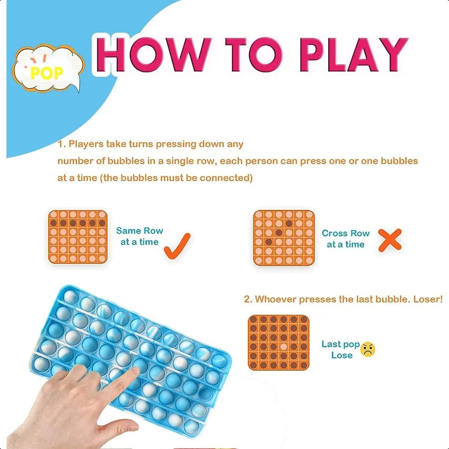 Pop Pencil Case Fidget Pencil Pen Case Simple Sensory Silicone Bubble Toy Stationery Storage Bag Decomprion Toy for School Seas – Creative Regulation | Mindful Making