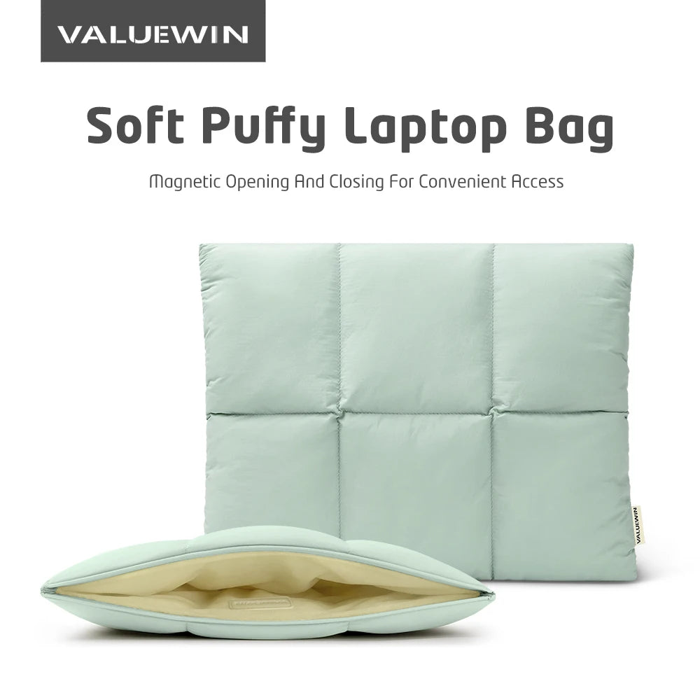 Puffy Laptop Sleeve Bag 13.3 14 15.6 16 inch For MacBook Air Pro Notebook Pouch for Lenovo Asus HP Dell Portable Bag Cover Case