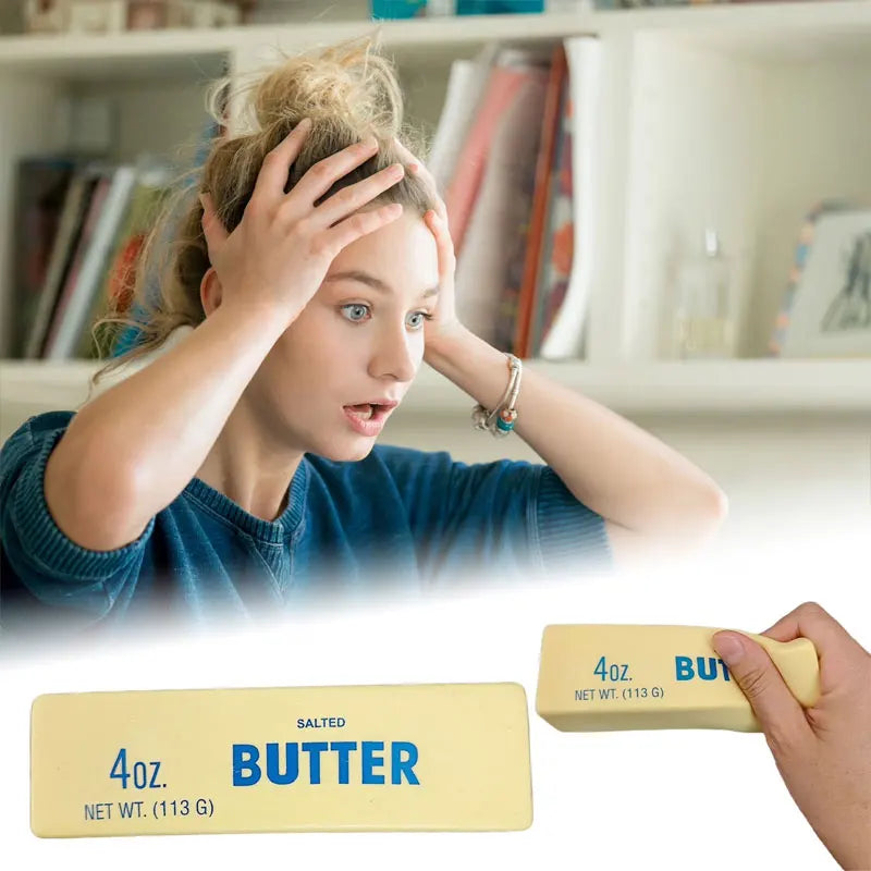 Butter Stick Squeeze Toy Slow Rebound Foam Brick Squishy Anti Anxiety Stress Relief Toys Anti Stress Release Hand Relax Toy Gift