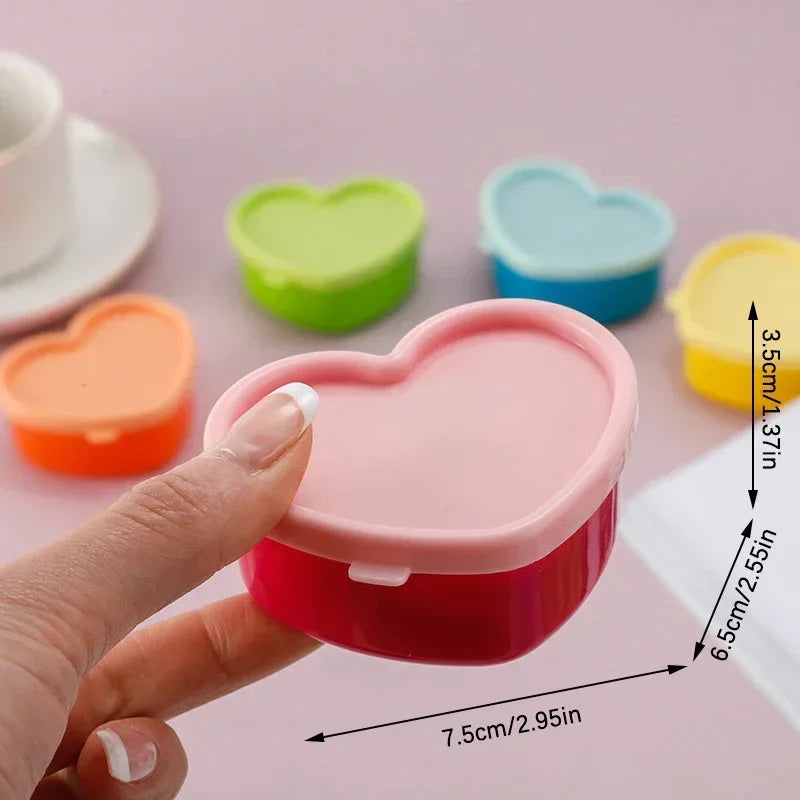 5Pcs Mini Small Snack Organizer Ketchup Salad Seasoning Portable Food Container Kitchen Seasoning Storage Container