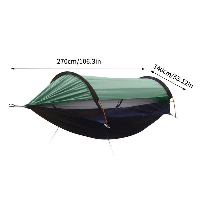 Swing Hammock Anti-rollover Outdoor Hammock Bed Undertake 440lb Sun Protection Kids Hammock Tent With 360 Degree Protection Camp