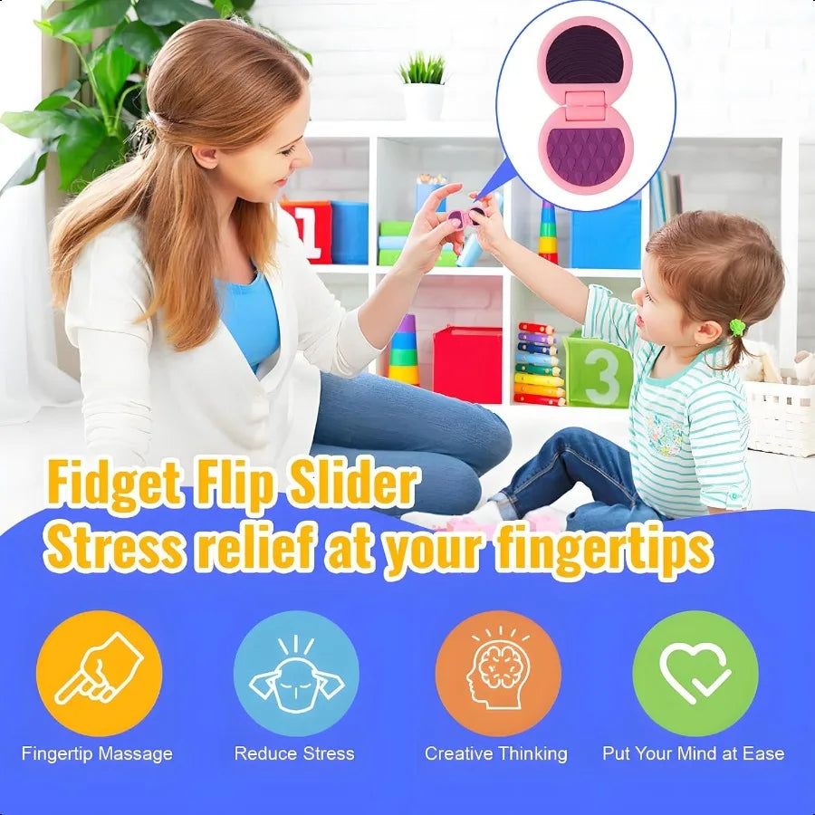 Fidget Toys Adults Sensory Toys for with Autism Anxiety Relief Items for ADHD Str Relief Fun Fidgets for Teens Textured and Fli