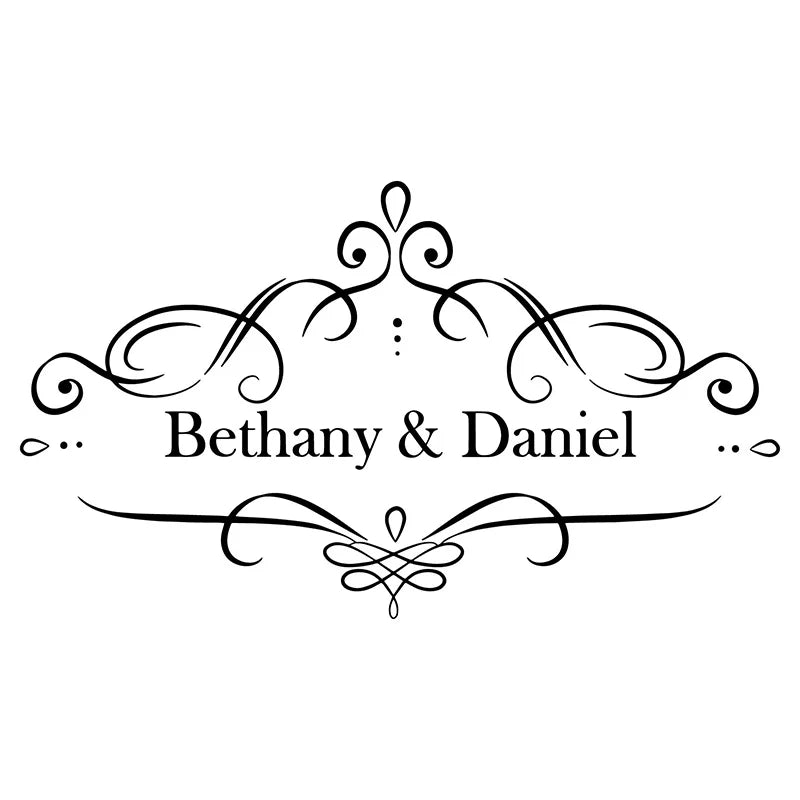 Custom Made Design Wedding Dance Floor Decor Vinyl Decals Party Favors Aisle Runner Sticker Wedding Monograms Personalized S620