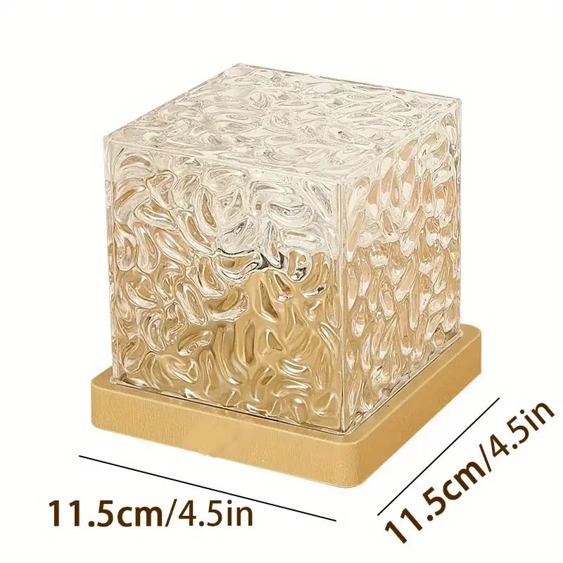 Ocean Wave Projector Light Ocean Lava Lamp Luminorthe Cube Northern Lights Cube w/16 Colors,Dynamic Ripple Effect,Living Room