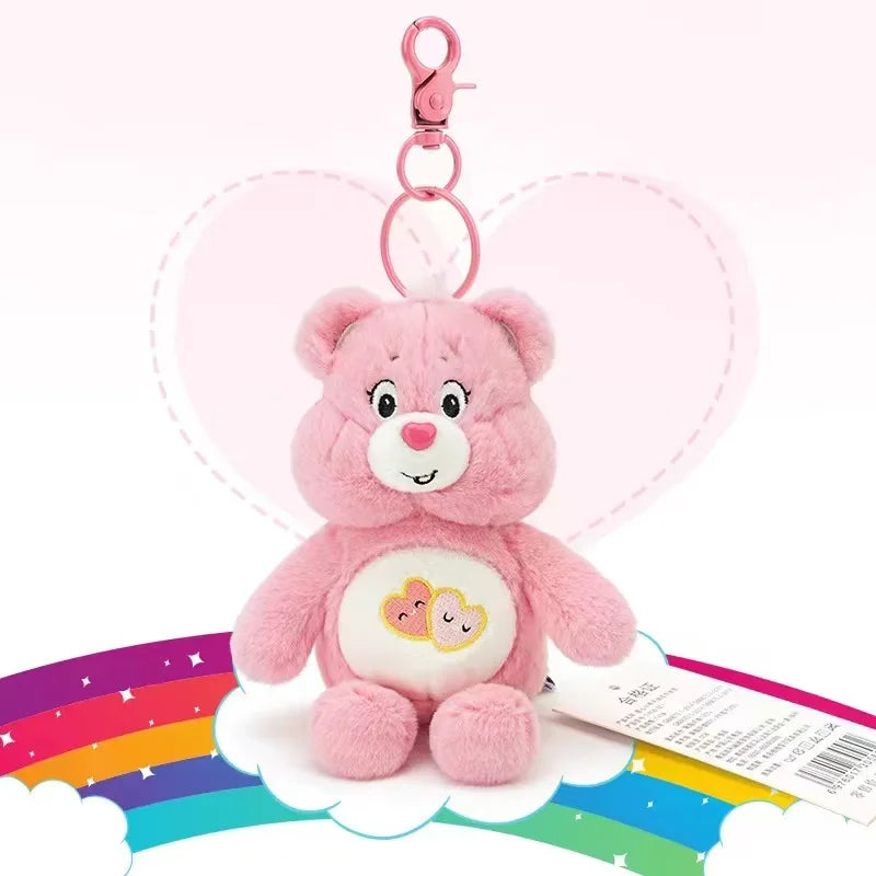 Genuine Care Bears Scented Plush Keychain Stuffed Toys CareBears Bag Keyring Backpack Dolls Children's Birthday Christmas Gifts