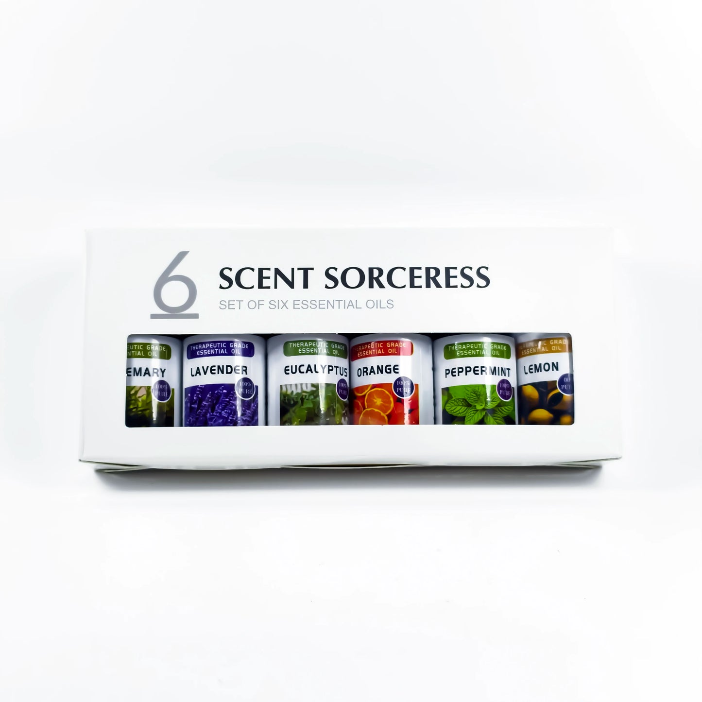 6pcs/Set 100% Sweet Orange Eucalyptus Lavender Essential Oil Perfume Ladies Body Massage Spa Aromatherapy Essential Oils Set