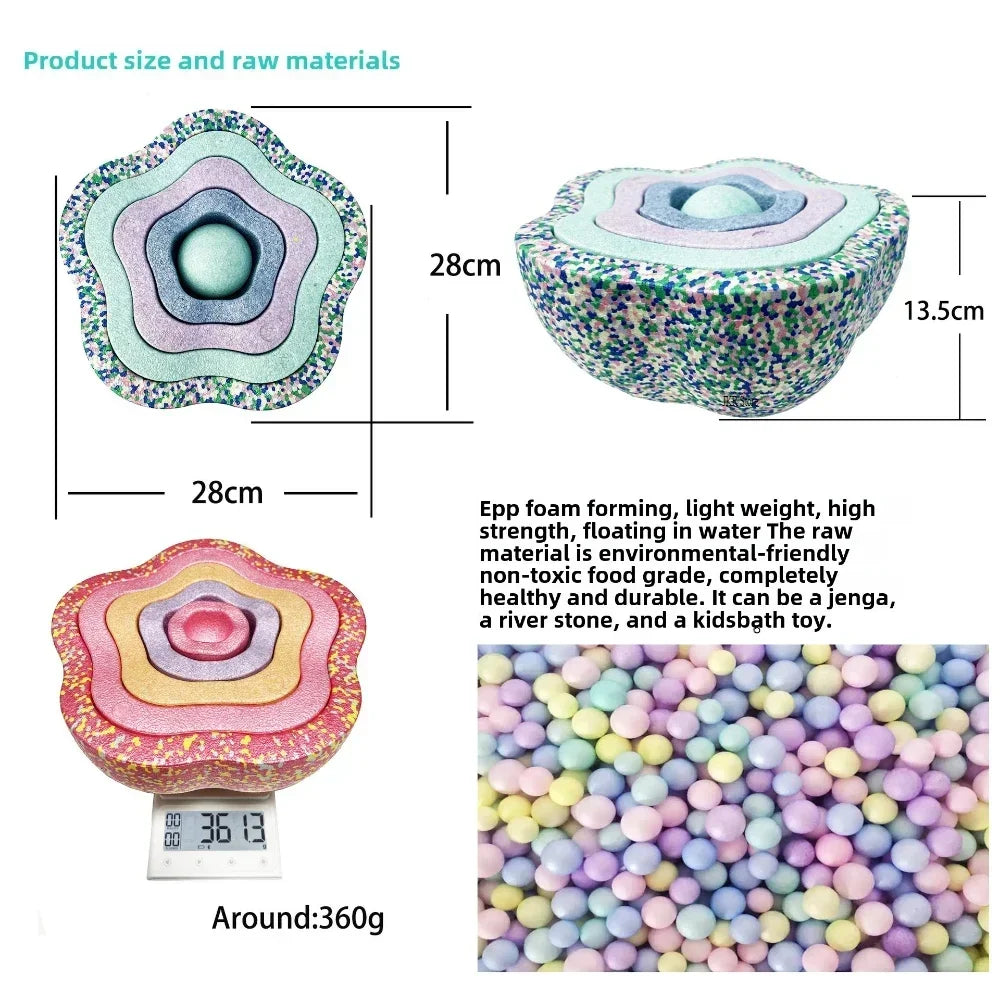 Children's Step Stone Balance Game Sensory Integration Balance Stone Stacking Game Autism Sensory Equipment Parish Activity Toys