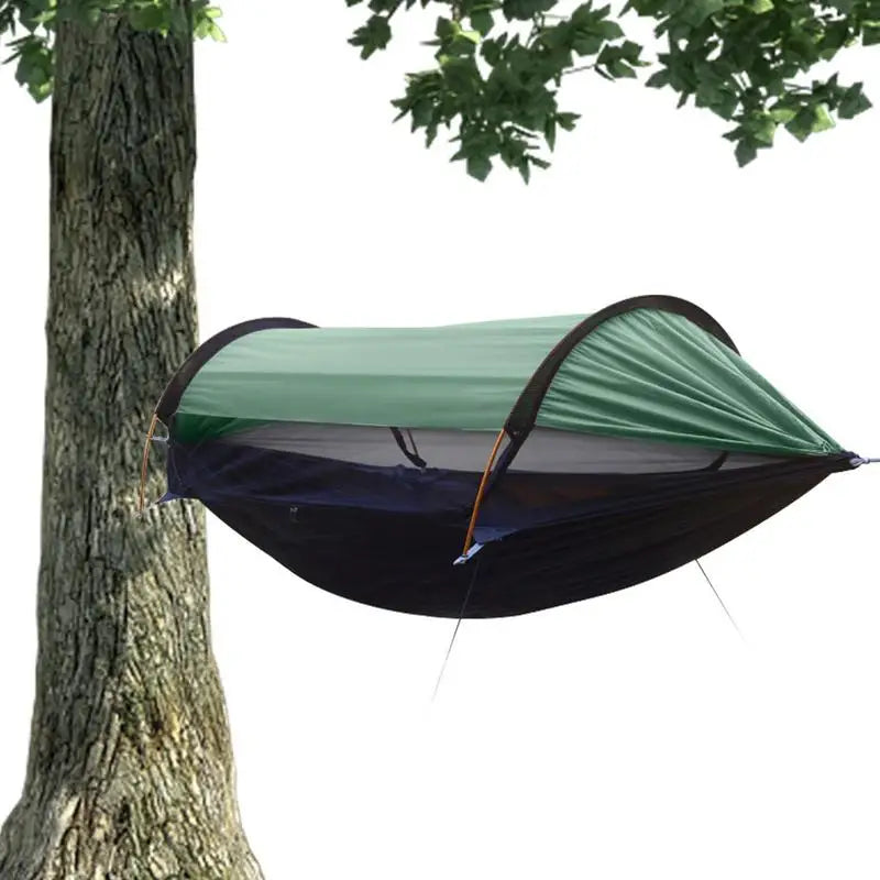 Swing Hammock Anti-rollover Outdoor Hammock Bed Undertake 440lb Sun Protection Kids Hammock Tent With 360 Degree Protection Camp