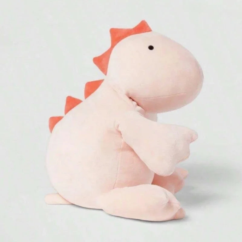 Stuffed Animal Toys Soft Weighted Dino Plush Toy Cute Green Pink Dinosaur Pillow for Sleeping Comfort Girls Boys Birthday Gift