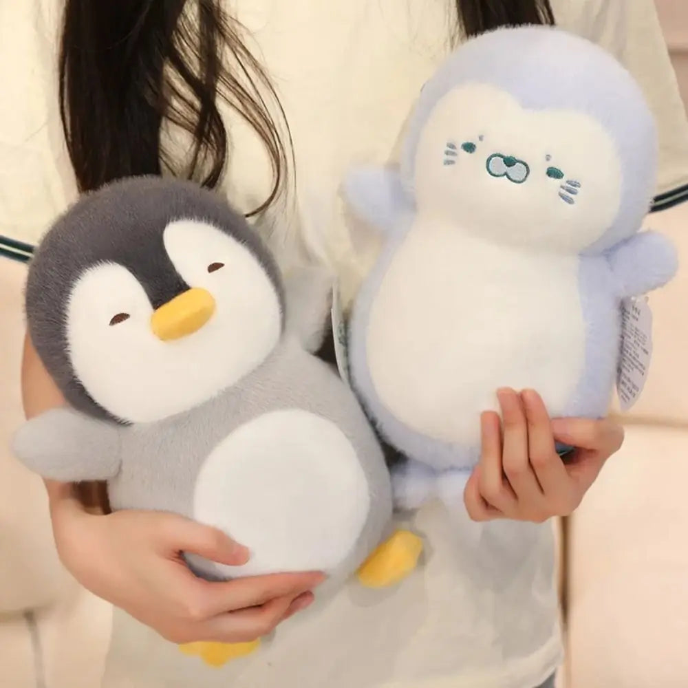 Simulation Penguin Breathing Toy Music Lights Stuffed Animal Breath Penguin Plush Toys 30cm Funny Penguin Soothes Plush Toy