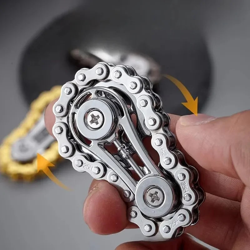 Metal Hand Spinner Chain Gear Toys Metal Fidget Spinner Adult Edc Fidget Focus Adhd Tool Office Stress Relief Toys