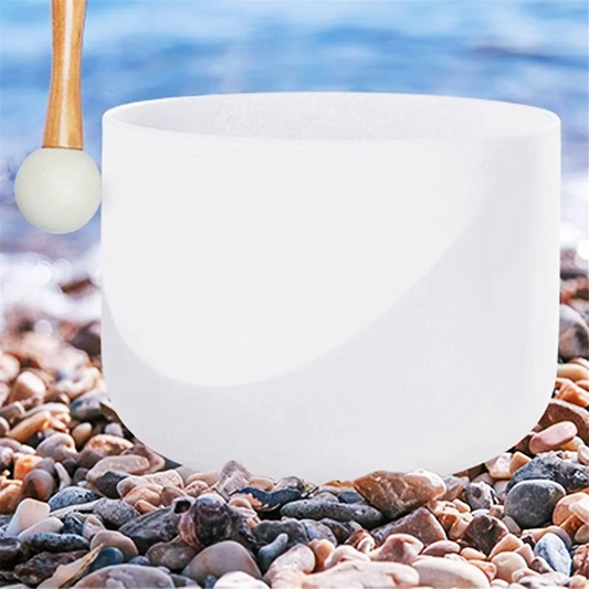 L68A 8 Inch Crystal Singing Bowl 440Hz Yoga Meditation Sound Bowls Chakra Quartz Bowls – Creative Sensory Art | Low‑Demand Expression