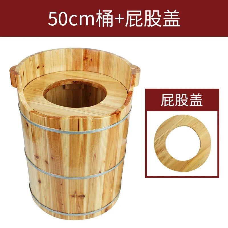 Herbal Sitz Bath Steamer Natural Wood Pelvic Therapy Tub Portable Steam Sauna for Hemorrhoid Relief & Feminine Care Bathtubs – Tactile & Interoceptive Ritual | Mindful Bath Care